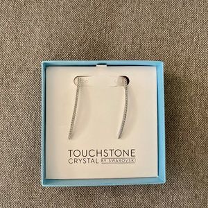 Swarovski Touchstone Crystal earrings, silver